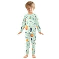 thumbnail image 6 of FORMRS Long Sleeve Top and Pants Pajama Set for Niños 2-Piece Sleepwear, Sizes 18M-8Y, Space Patterns, 6 of 6