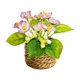 thumbnail image 2 of Jardinera de flores artificiales Decoración primavera-verano - Arreglo floral en maceta falsa con huevos, follaje de plástico, maceta blanca, decoración de escritorio de 14x12cm para despacho en casa, 2 of 8