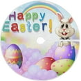 thumbnail image 1 of FMSHPON Easter Happy Easter Beautiful EggsCute Bunny Xmas Christmas Tree Skirt Stand Mat for Holiday Party Decoration Indoor Outdoor 36 inches, 1 of 6