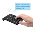 thumbnail image 3 of Wireless Numeric Keypad, TRELC Mini 2.4G 18 Keys Number Pad, Portable Silent Financial Accounting Numeric Keypad Keyboard Extensions with Wireless Mouse for Laptop, PC, Desktop, Notebook(Black), 3 of 3