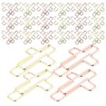 thumbnail image 2 of 20PCS Cross Shaped Decorative Metal Paper Clips for Office School Use Gold and Rose Gold Design, 2 of 5