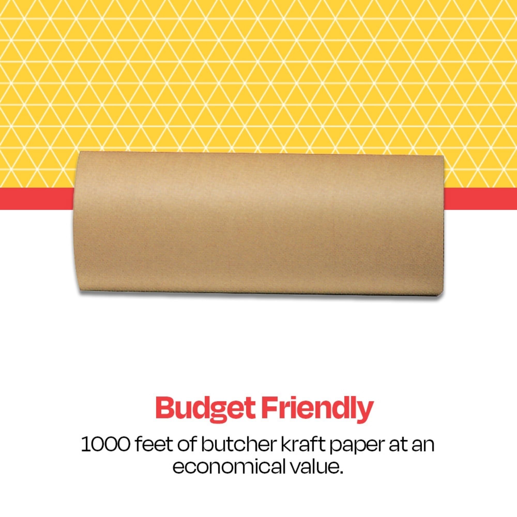 School Smart 085462 Heavy Weight Kraft Paper Roll - 50 Lbs. - 24 In. x 1000 Ft. - Brown