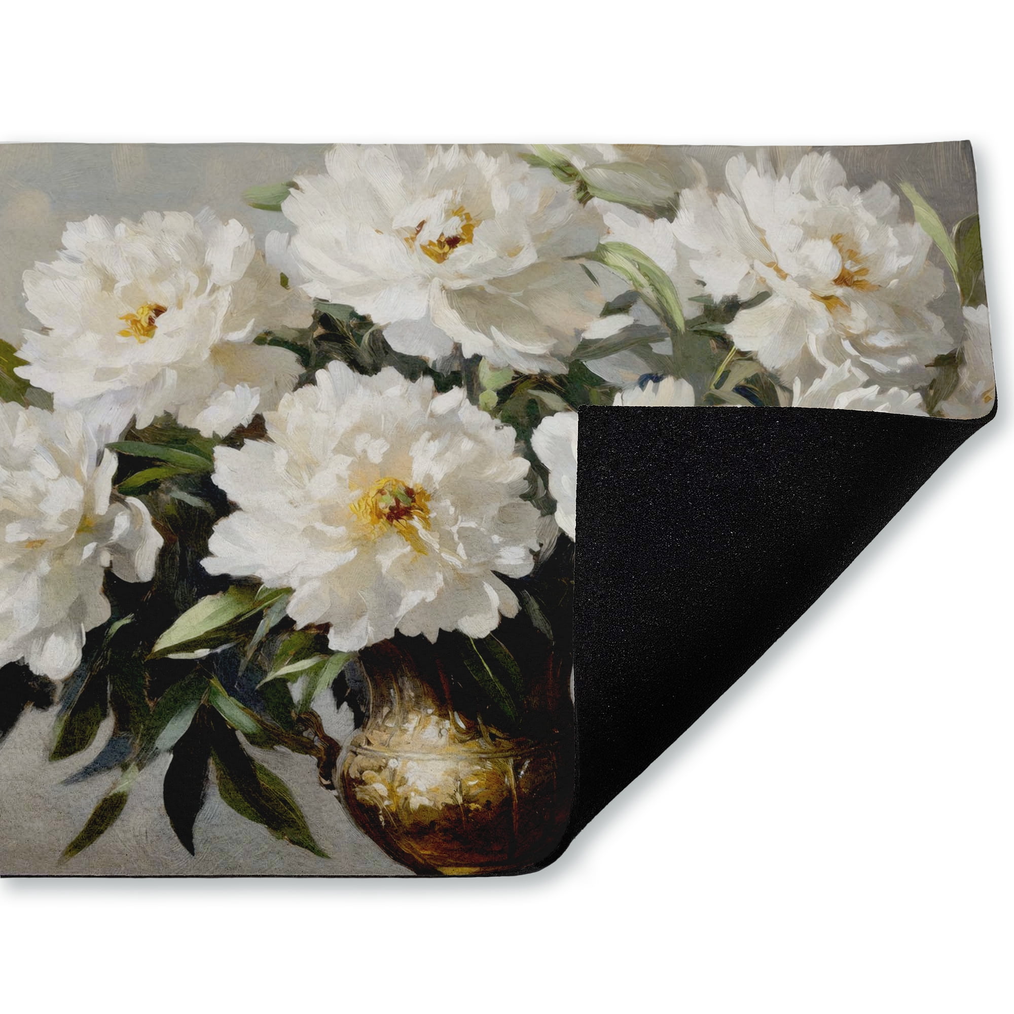 Stupell Industries Golden Vase Floral Bouquet Printed Outdoor Door Floor Mat, design by Petals Prints Design