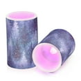 thumbnail image 2 of Blue Christmas Tree Forest Flickering Flameless Candles LED Tealight Battery Operated with Remote Set of 2 Holiday Decor Ornaments, 2 of 7