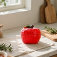 thumbnail image 4 of Cevemin Strawberry Ceramic Fruit Storage Box with Lid - Multifunctional Trinket Box Candy Jar for Home Decor and Gift Giving, 4 of 6