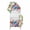 Red Blue White Gray, variant on 4th of July Arch Backdrop Cover 5FT, Independence Day Floral Checkered Stars Spandex Fitted Stretchy Arch Stand Covers, Round Top Chiara Backdrop Cover for Wedding Party Birthday Baby Shower