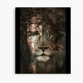 thumbnail image 4 of AatoeaX Jesus and lion Christian Gifts Canvas Print Aesthetic Home Decor – Perfect for Gallery Walls or Gifts,12"x12",Gold Frame, 4 of 4