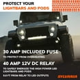 thumbnail image 6 of SYLVANIA Two Light Output LED Wiring Harness - 12V On Off Switch Power Relay, Blade Fuse, Power Two Light Sources, Off Road Lights, LED Work Light, for Truck, Boat, ATV, UTV, SUV, 4x4 (1 PC), 6 of 7