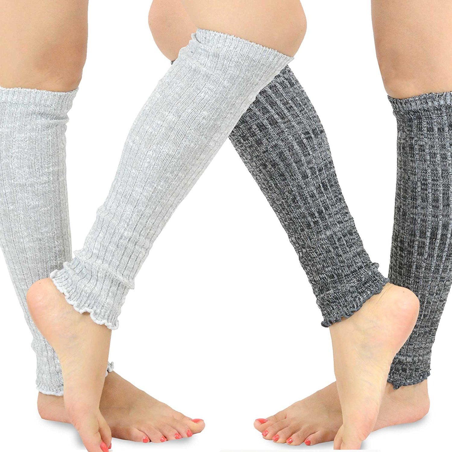 Super Soft 4 Color Chenille Dance/Exercise Knit Leg Warmers Boot Cuff Socks