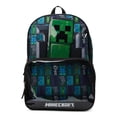 thumbnail image 4 of Minecraft Creeper 17" Laptop Backpack and Lunch Bag Set, 4-Piece, Black, 4 of 6