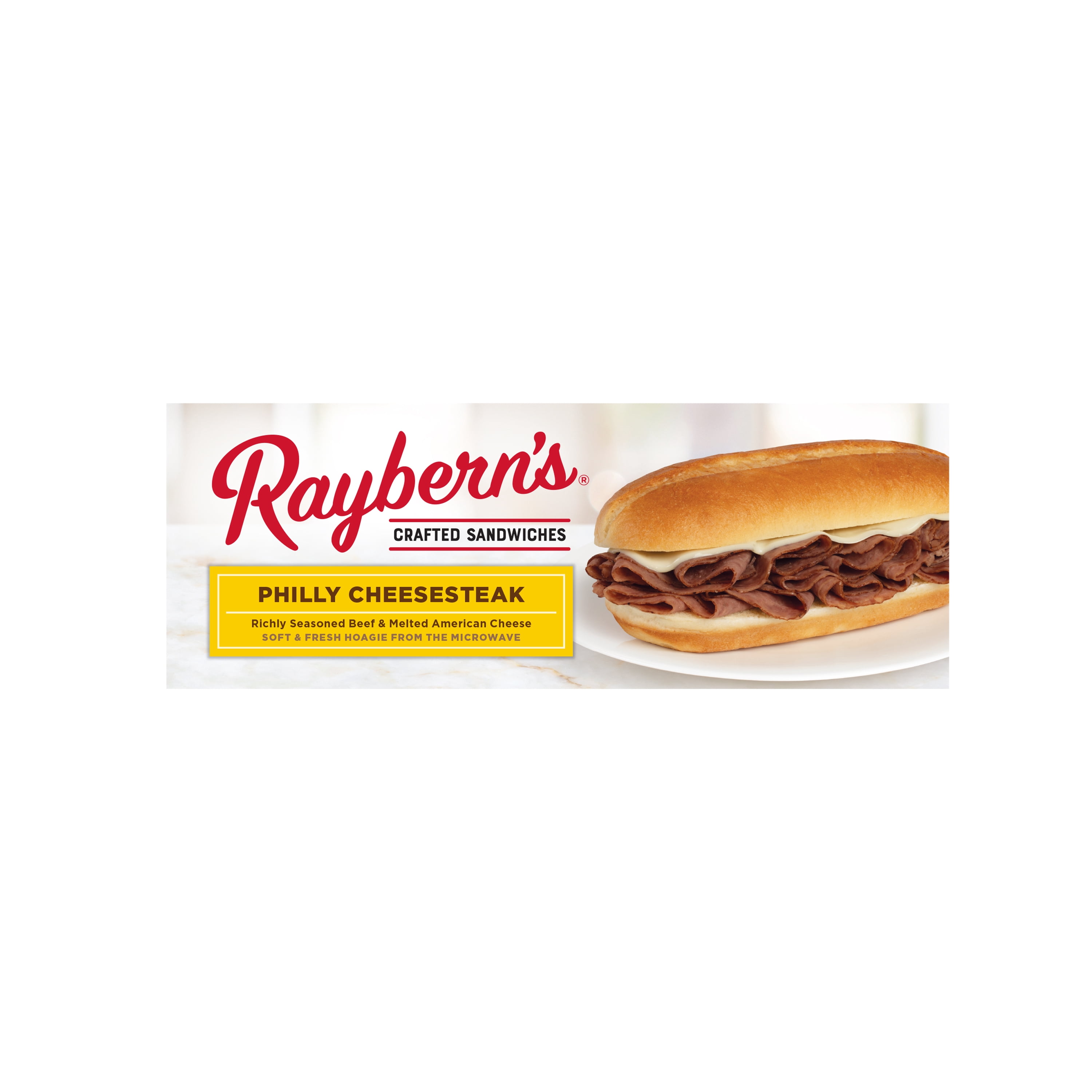 Raybern's Philly Cheesesteak Sandwich 10 oz, 2 Ct (Frozen)