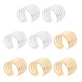 thumbnail image 1 of KAKOWELY 8 anillos de metal para servilletas, soporte para servilletas, adorno decorativo para mesa de comedor, 1 of 4