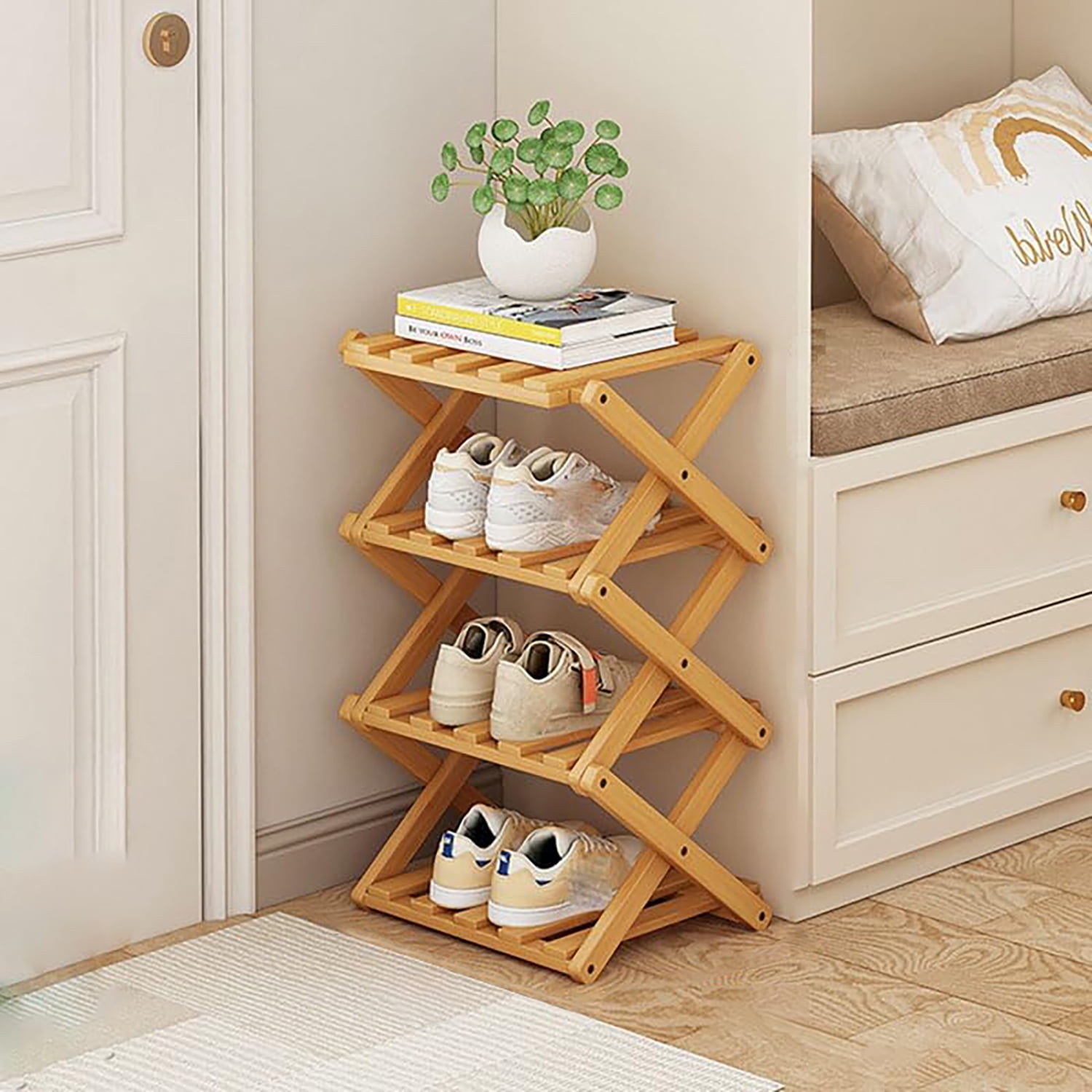 Nicewell 9 Tiers Vertical Shoe Rack Space Saving Closet Organizer Sturdy Standing Shoe Shelf for Entryway Black Walmart