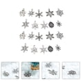 thumbnail image 3 of 20pcs DIY Alloy Pendants Snowflake Pendants Funny Jewelry Accessories (Silver), 3 of 9
