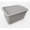 thumbnail image 2 of 2pz Canasta Caja Organizador Rattan Multiusos Con Tapa Cesta, 2 of 6