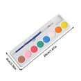 thumbnail image 2 of TACILIP Children's Watercolor Painting Set Heart-shaped 8-color Squares Box Solid Pigment Powder Painting Set, Men Gifts, 2 of 6