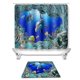 thumbnail image 2 of 2025 Four piece Underwater World Dolphin Digital Printed Shower Curtain Set, 2 of 5