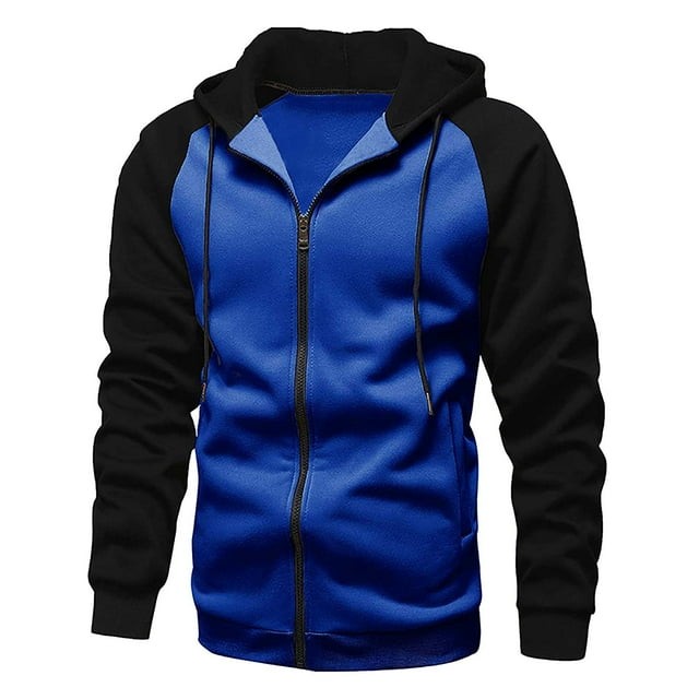 DPTALR Veste à Capuche Décontractée à Manches Longues avec Fermeture Éclair pour Hommes