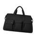thumbnail image 4 of Bolsa de lona con bolsillo, impermeable, portátil, para gimnasio, para entrenamiento, deportes, viajes. Negro, 4 of 9