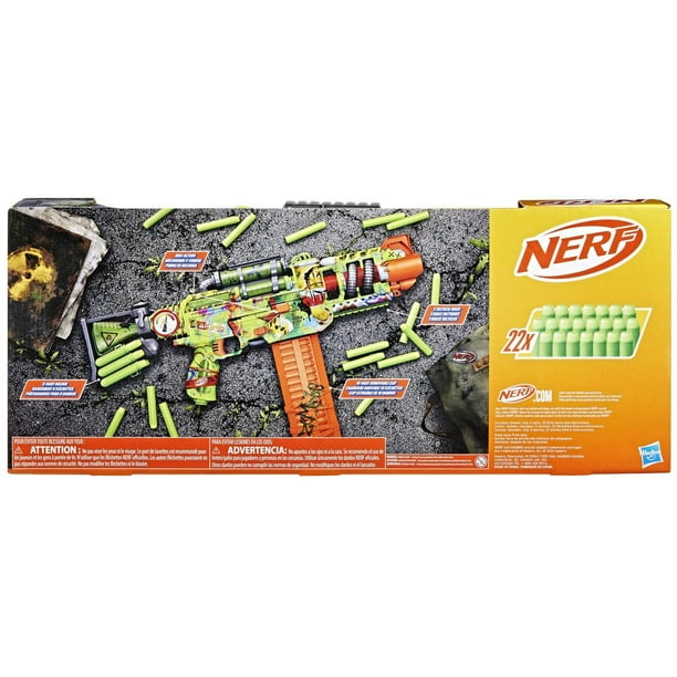 Nerf Zombie Corrupter Dart Blaster, 22 Nerf Elite Darts, Outdoor