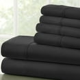 thumbnail image 3 of iEnjoy Home 6-PC Luxury Ultra Soft King Bed Sheet Set in Black, 3 of 3