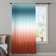 thumbnail image 4 of Red Duck Green Ombre Sheer Curtains 96 Inches Long, Contemporary Abstract Gradient Light Filering Curtains, Privacy Drapes Simi Floor to Veiling Curtain for Living Room Bedroom Large Window Treatment, 4 of 9