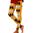 thumbnail image 2 of Hkoxplj Halloween Leggings for Women Soft Cotton Blend Printed Pants Stretch High Waist Ghost Bat Pattern Casual Workout Leggings Festival Party Tights All Season Comfortable Athletic Pants, 2 of 6