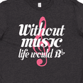 thumbnail image 4 of Inktastic Without Music Life Would Be Flat Youth T-Shirt, 4 of 5
