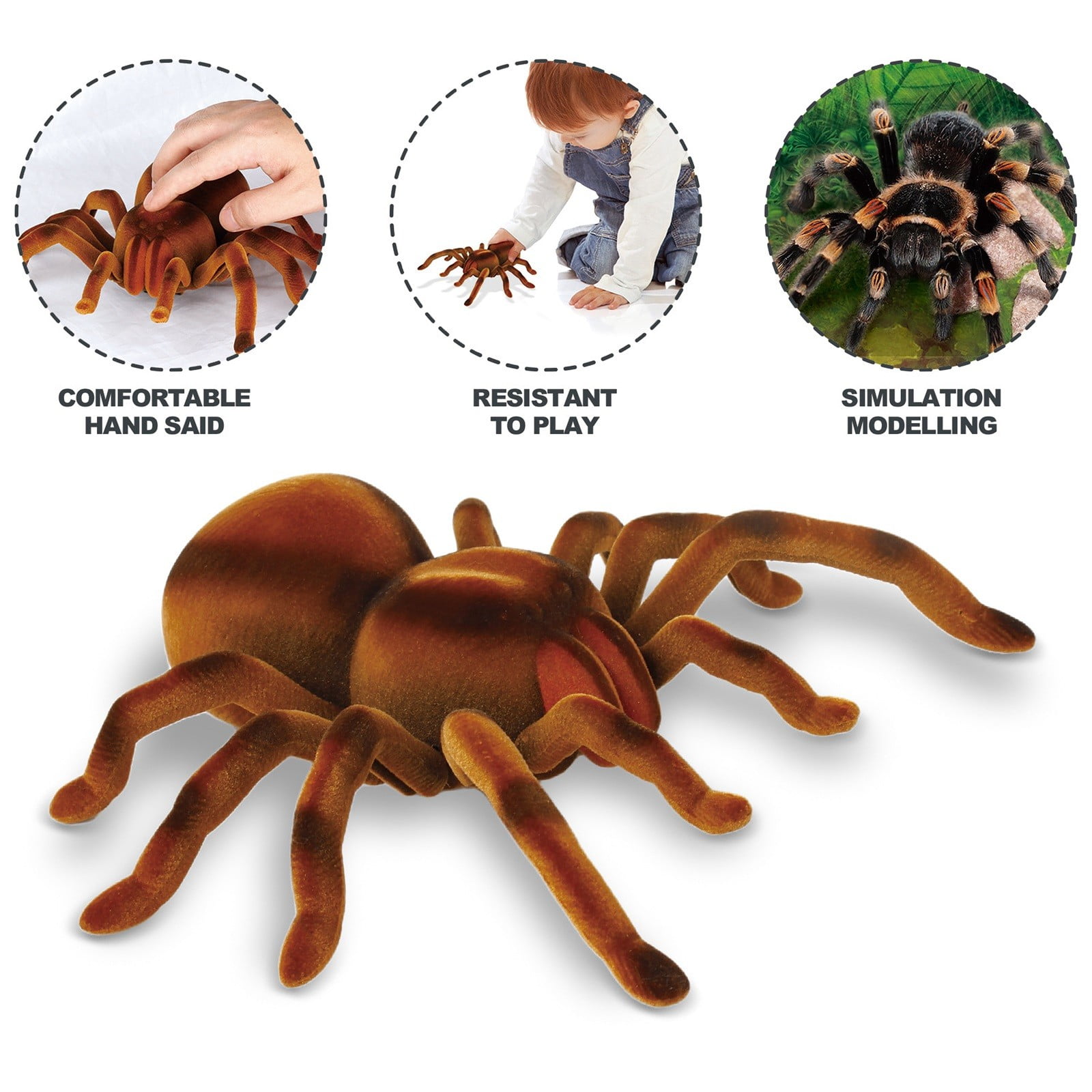 XEOVHVLJ Clearance RC Moving Tarantula Spider, Wireless Remote Control Toy  For Kids, Great For Pranks And Halloween Decorations - Walmart.com