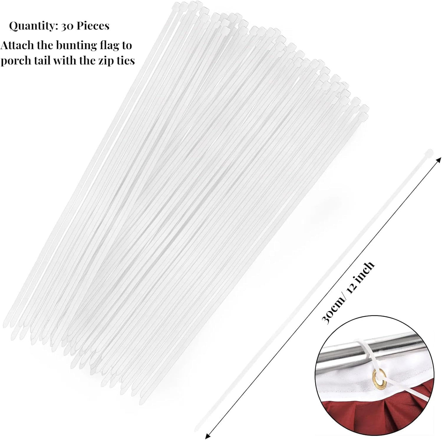 1.5X3 Ft Bunting Flags, Large Patriotic USA Pleated Fan Flags, 4th of July Decorations Bunting Banner Half Fan Flag for Independence Day Memorial Day Outdoor Home Door Yard Decor (Set of 6)