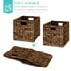 thumbnail image 3 of Cestas de almacenamiento Best Choice Products Hyacinth, 30 x 30 cm, juego de 5, 3 of 7
