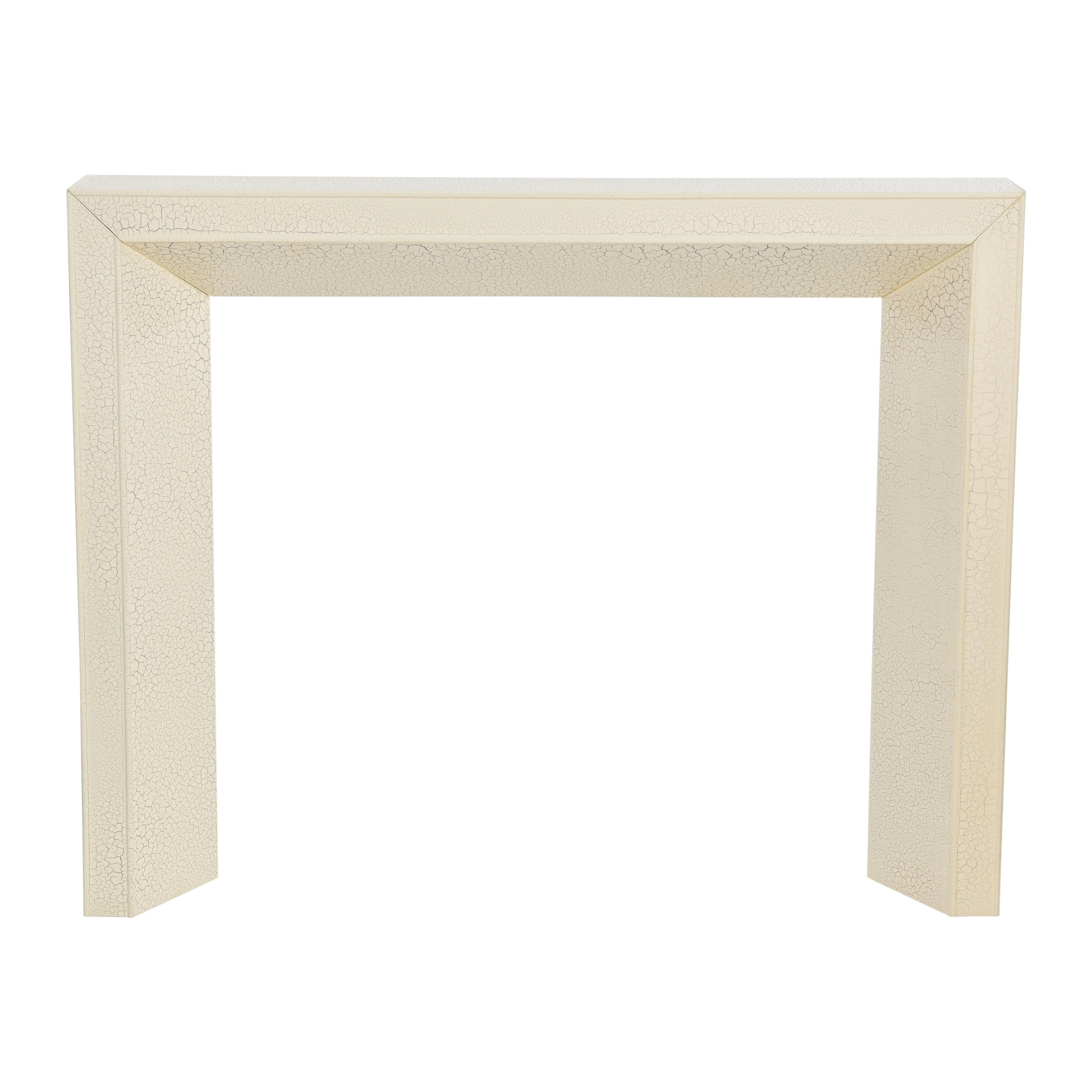 Creative Co-Op Modern Decorative Fireplace Mantel, Distressed Cream