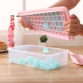 thumbnail image 4 of Yuarrent Bandeja de cubitos de hielo, máquina de hielo de plástico Flexible para bebidas, barra de fiesta, accesorios de refrigerador de fácil Barra de herramientas Azul Yuarrent HA084378-03, 4 of 6