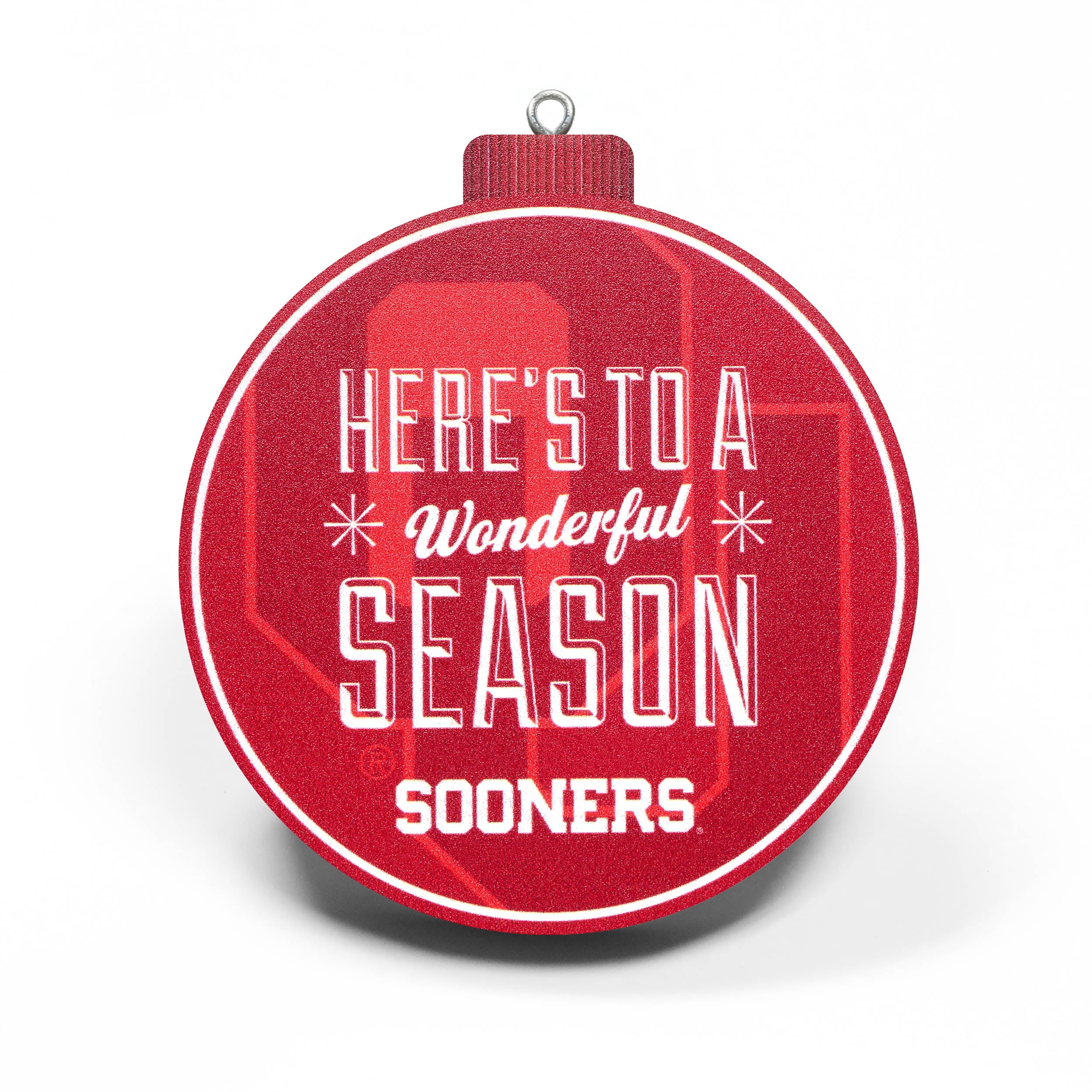 YouTheFan NCAA Oklahoma Sooners 3D Logo Series Ornament