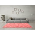 thumbnail image 3 of Ahgly Company Indoor Square Abstract Red Contemporary Area Rugs, 3' Square, 3 of 4