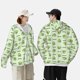 thumbnail image 4 of Balery Green Avocado Sudadera ligera de manga larga con capucha y protección solar UPF 50+ para hombre y mujer, ideal para pesca y running-Medium, 4 of 7