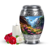 Yatskia Flying Bee at Blossoms Little Memorial Keepsake Urns for Human Ashes Adult Men and Women, Mini Funeral Burial Urn for Ashes Adult Male, (Monar Pack of 1, 3 Inch)