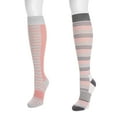 thumbnail image 3 of MUK LUKS Women's 2 Pair Pack Cotton Compression Knee High Socks, 3 of 6