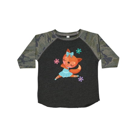 

Inktastic Ballet Dancer Fox Ballerina Girls Gift Toddler Toddler Girl T-Shirt