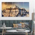 thumbnail image 1 of Dramatic Overcast Sky over Alps - Landscape Canvas Art Print, 1 of 3