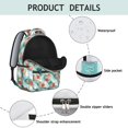 thumbnail image 4 of Pioneer Flower Floral Print Pattern Backpack for School, Cute School Bag with Adjustable Shoulder Straps and Padded Back, 15.3"x11"x7.1", 4 of 5