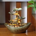thumbnail image 4 of HomeLife Lotus Leaf Flowing Fountain Decoration for Living Room Screen Foyer Home Decoration LED Atmosphere Night Light Statues Desk Decor, 4 of 13