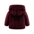 thumbnail image 4 of SDNall Toddler Girls Coats & Jackets Fleece Jackets Fleece Hoody Jackets Zip Up Outerwear Coat Jacket Sweatshirt, 4 of 9