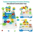 thumbnail image 3 of IIROMECI Gears Toys for Kids Ages 4-8, STEM Educational Construction Toys, Engineering Building Blocks Creative Learning Toy Set, 3 of 8