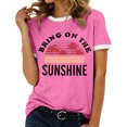 thumbnail image 1 of Xuewenshw T-Shirt à Col Rond Imprimé Élégant pour Femmes, 1 of 3