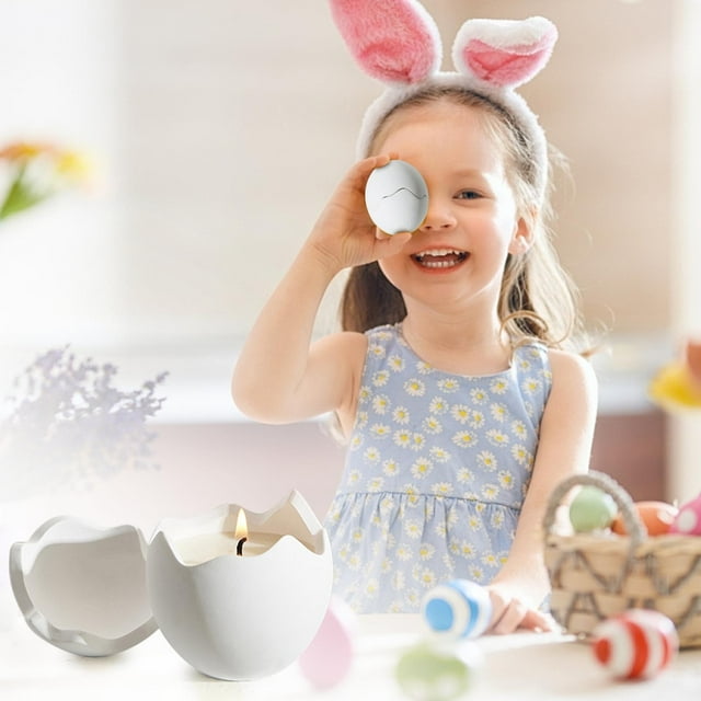 Fiudx Vela de Pascua, Decoración de Cera de Soja con Forma Irregular, Aromas Deliciosos En Caja de Regalo, Un Detalle Festivo Memorable, Decoración Única para Celebraciones, Perfecta para Reuniones F