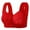 Red, variant on HOWPAY Front Closure Bras For Women Lace No Underwire Supportive Push Up Wireless Full Coverage Snap Closing Bralettes Comfortable T-Shirt Bra Beige 36