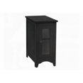 thumbnail image 4 of Narrow Accent Table with Black Veneer, Storage, Bedroom & Living Room Use, 4 of 6