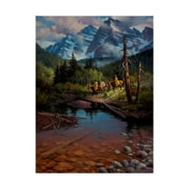 Trademark Fine Art 'Ridin the High Country' Canvas Art by Jack Sorenson