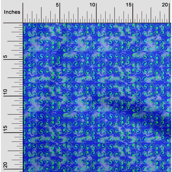 oneOone Silk Tabby Royal Blue Fabric Batik Quilting Supplies Print Sewing Fabric By The Yard 42 Inch Wide